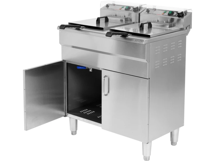 FRYTOWNICA ELEKTRYCZNA PODWÓJNA WOLNOSTOJĄCA Z SZAFKĄ 2X11,5L