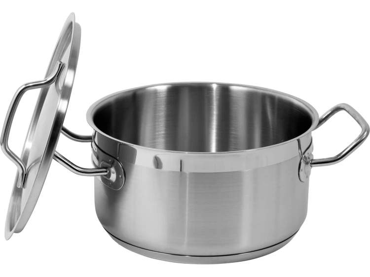 GARNEK NISKI Z POKRYWKĄ ZE STALI NIERDZEWNEJ 20X10,5CM 3,3L