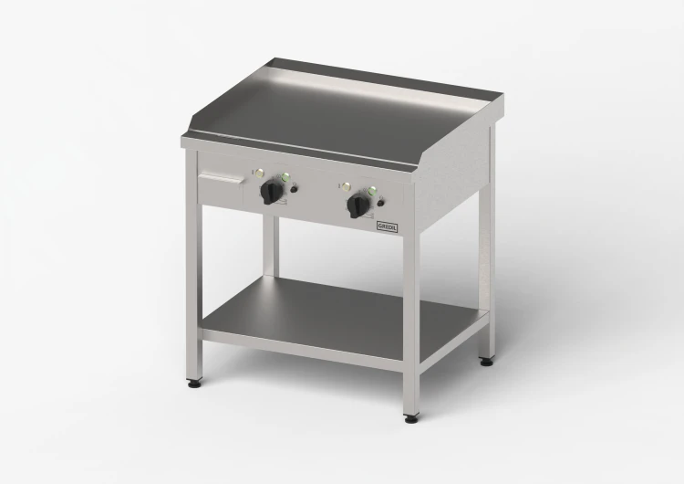 Płyta grillowa elektryczna, gładka, Gredil, 800x700x850 mm, P 8.1 kW, U 400 V