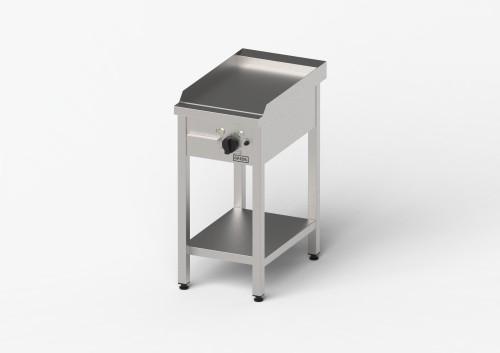 Płyta grillowa elektryczna, gładka, Gredil, 400x700x850 mm, P 4.0 kW, U 400 V