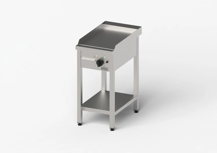Płyta grillowa elektryczna, gładka, Gredil, 400x700x850 mm, P 4.0 kW, U 400 V