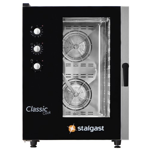 Piec konwekcyjno-parowy, STALGAST ClassicCook, manualny, gazowy, 11xGN1/1, P 20 kW