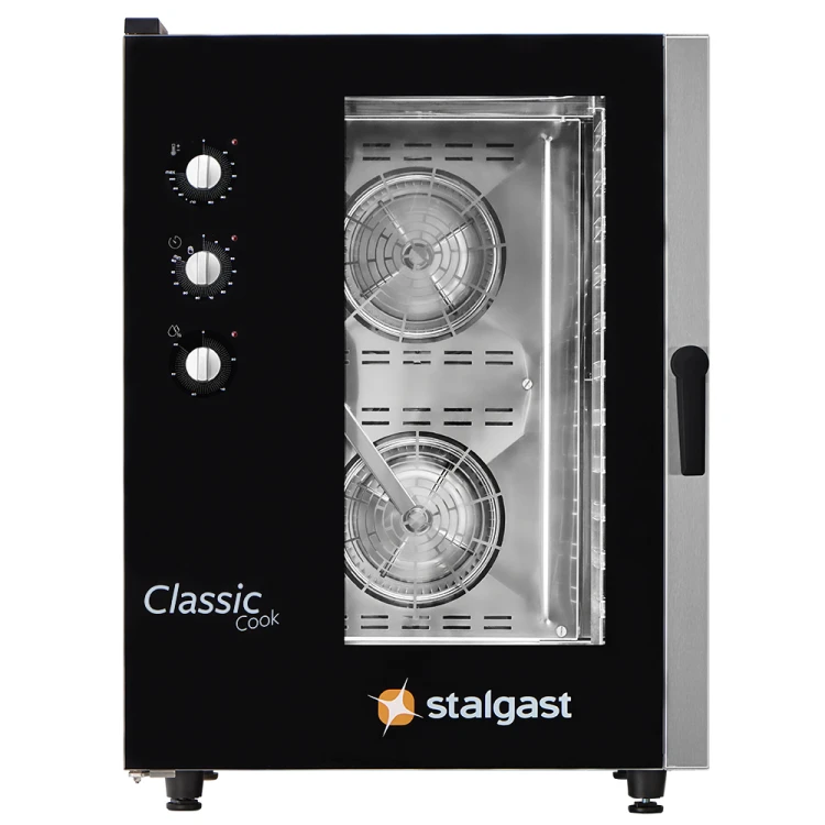 Piec konwekcyjno-parowy, STALGAST ClassicCook, manualny, gazowy, 11xGN1/1, P 20 kW