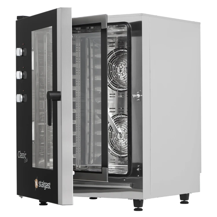 Piec konwekcyjno-parowy, STALGAST ClassicCook, manualny, gazowy, 11xGN1/1, P 20 kW - zdjęcie 4