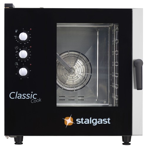 Piec konwekcyjno-parowy, STALGAST ClassicCook, manualny, gazowy, 7xGN1/1, P 14 kW