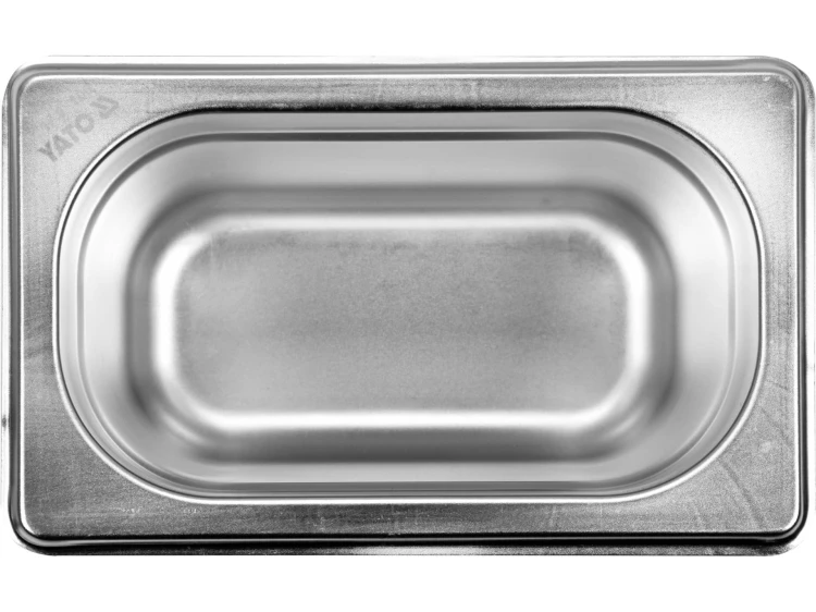 POJEMNIK GASTRONOMICZNY ZE STALI NIERDZEWNEJ GN 1/9 100MM 0.9L