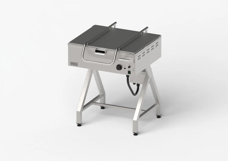 Patelnia elektryczna uchylna na stelażu, Gredil, 700x786x912 mm, P 6.3 kW, U 400 V