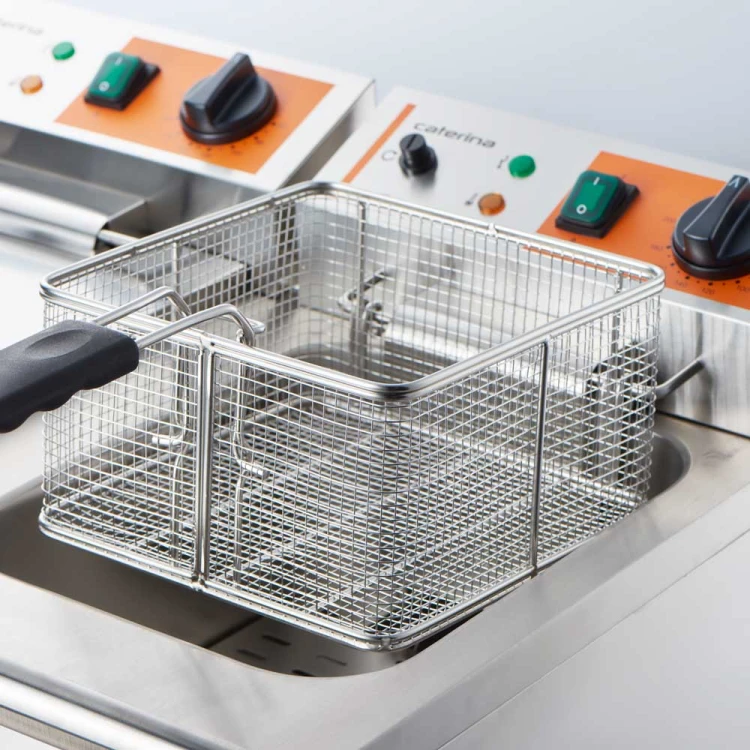 Frytownica elektryczna, 2-komorowa, Caterina, V 2x5 l, P 4 kW - zdjęcie 4