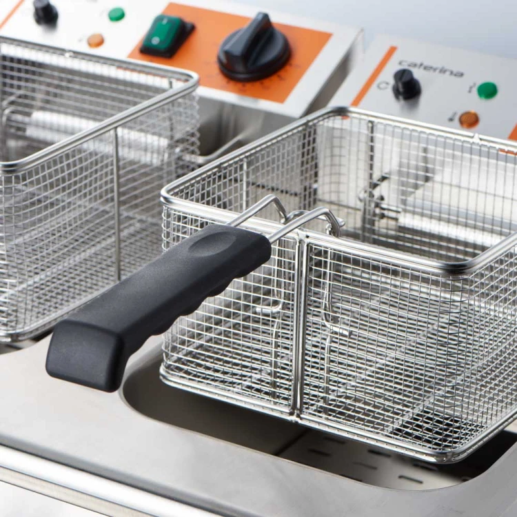 Frytownica elektryczna, 2-komorowa, Caterina, V 2x5 l, P 4 kW - zdjęcie 7