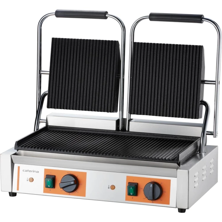 Kontakt grill podwójny ryflowany, P 3.6 kW - zdjęcie 2