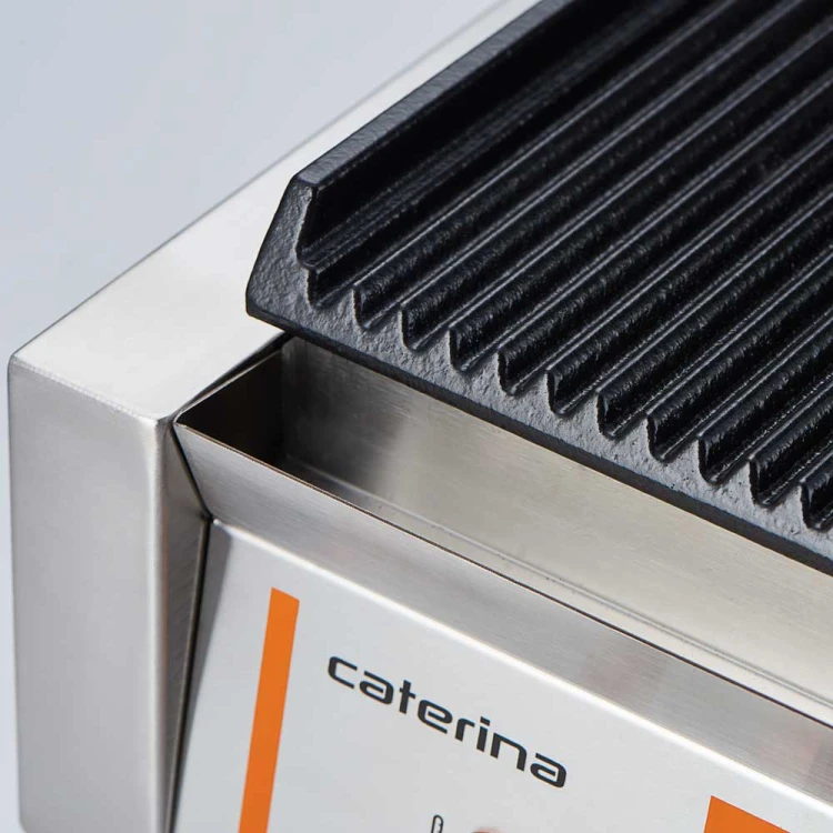 Kontakt grill pojedynczy, ryflowany, Caterina, P 1.8 kW - zdjęcie 4