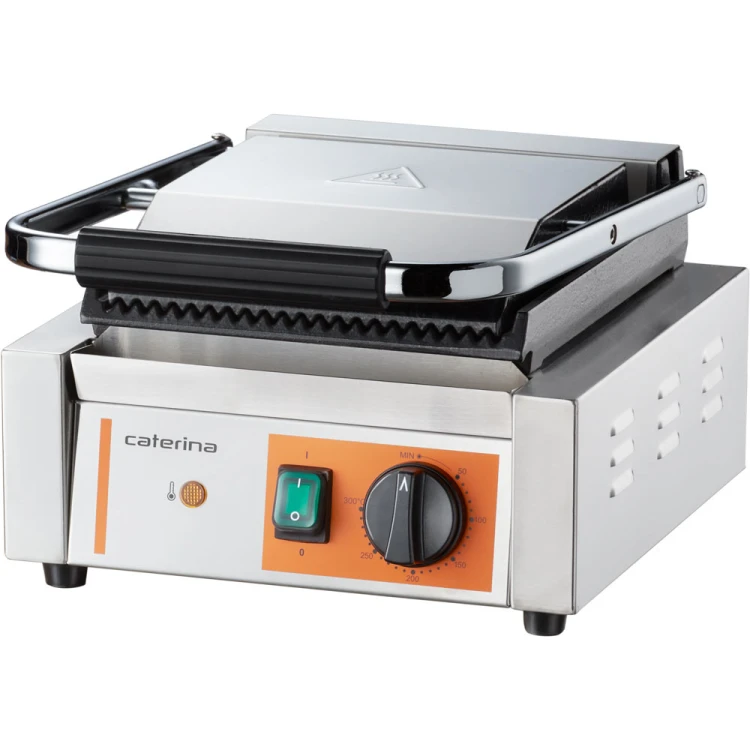 Kontakt grill pojedynczy, ryflowany, Caterina, P 1.8 kW - zdjęcie 6
