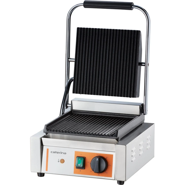 Kontakt grill pojedynczy, ryflowany, Caterina, P 1.8 kW - zdjęcie 7