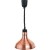 Lampa do podgrzewania potraw wisząca, miedziana, P 0.25 kW, U 230 V