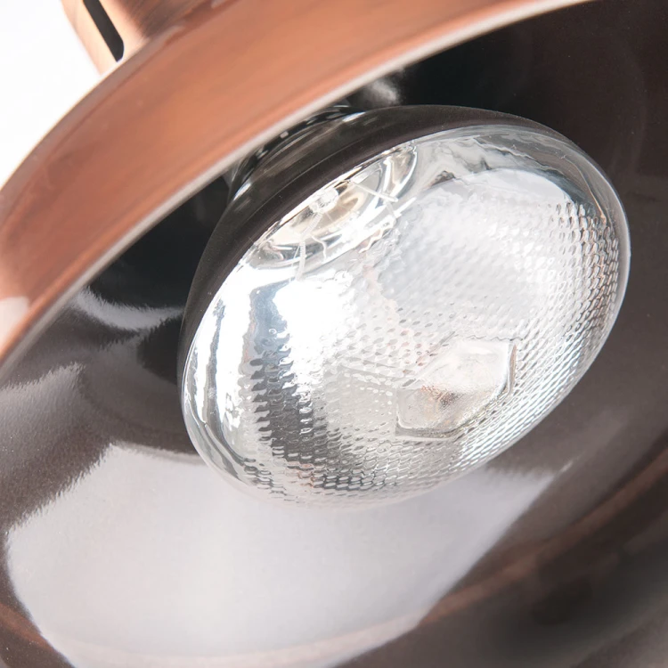 Lampa do podgrzewania potraw wisząca, miedziana, P 0.25 kW, U 230 V - zdjęcie 3