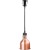 Lampa do podgrzewania potraw wisząca, miedziana, P 0.25 kW, U 230 V