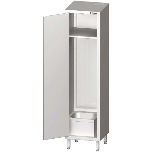 Szafa stalowa porządkowa ze zlewem, 500x500x2000 mm