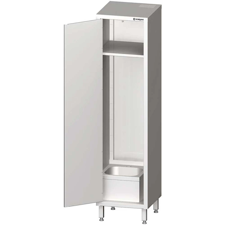 Szafa stalowa porządkowa ze zlewem, 500x500x2000 mm