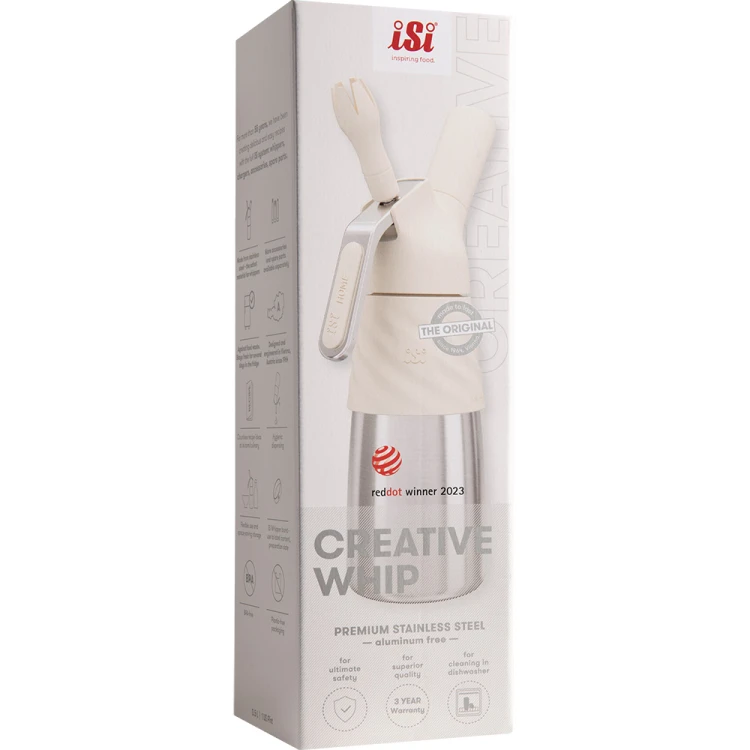 Syfon do bitej śmietany, iSi, Creative Whip, Standard, biały, V 0.5l - zdjęcie 2