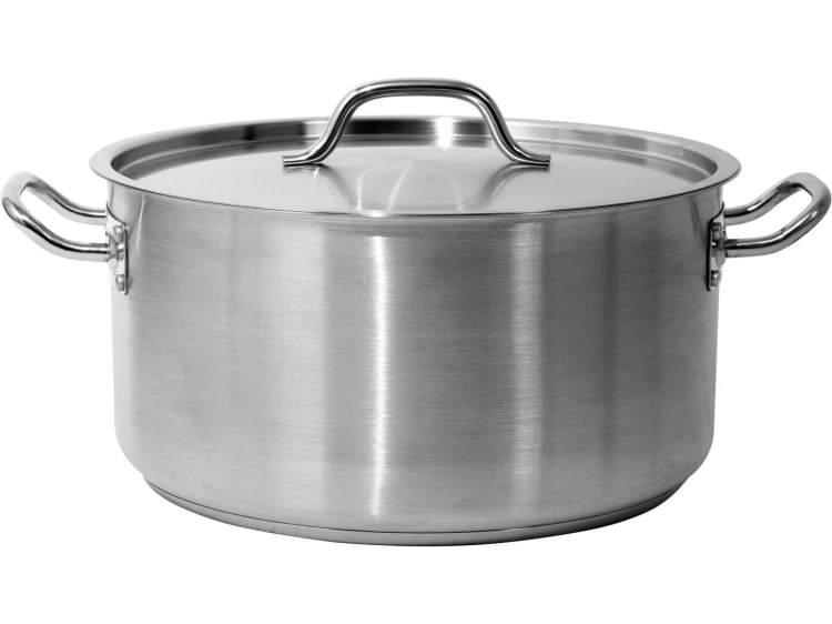 GARNEK NISKI Z POKRYWKĄ ZE STALI NIERDZEWNEJ 36X18CM 18,3L