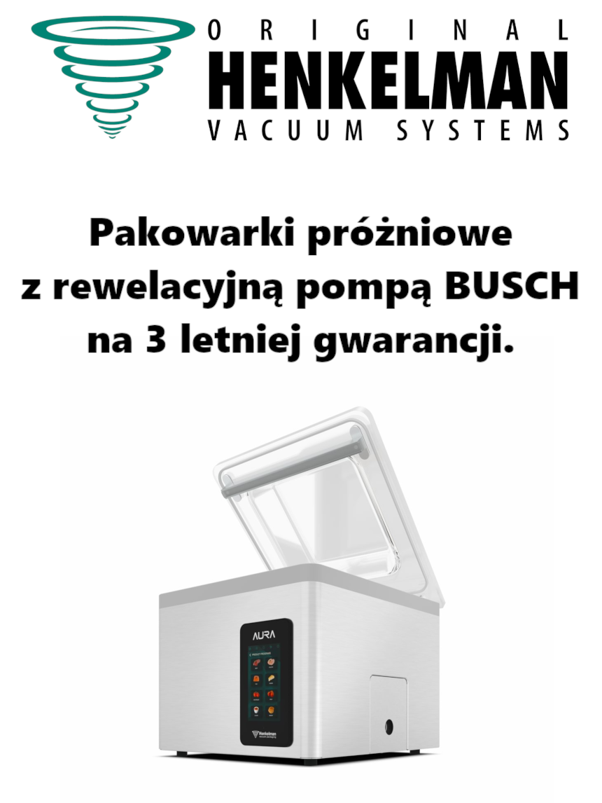 Henkelman pakowarki próżniowe 3 lata gwarancji